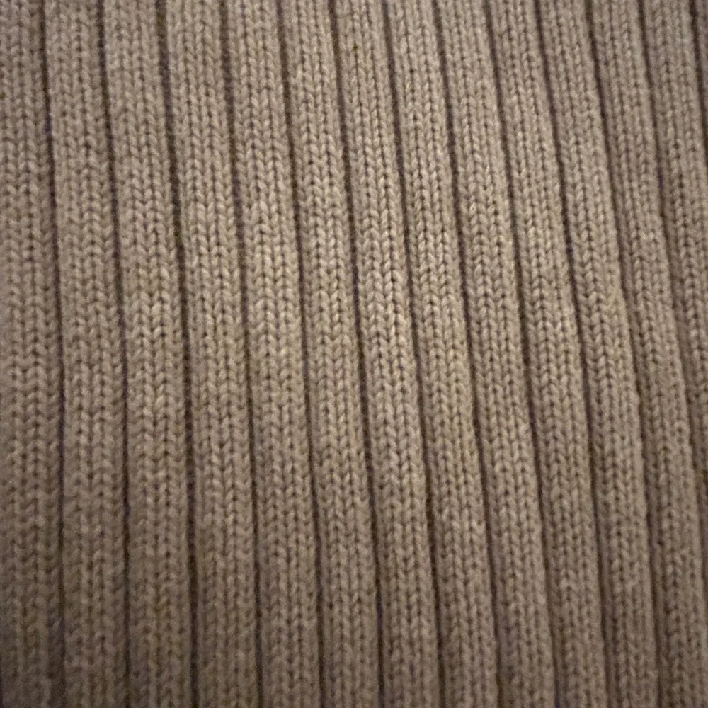 J. CREW Ribbed Full Zip Cardigan Sweater Tan/ Beige Neutral Classic